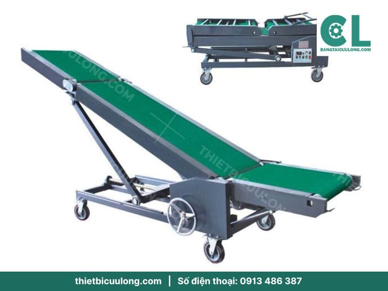 Băng tải gấp khúc – Vận chuyển linh hoạt trong sản xuất